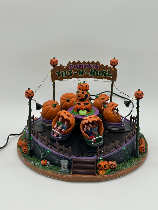 Lemax Spooky Town - Pumpkin Tilt-N-Hurl