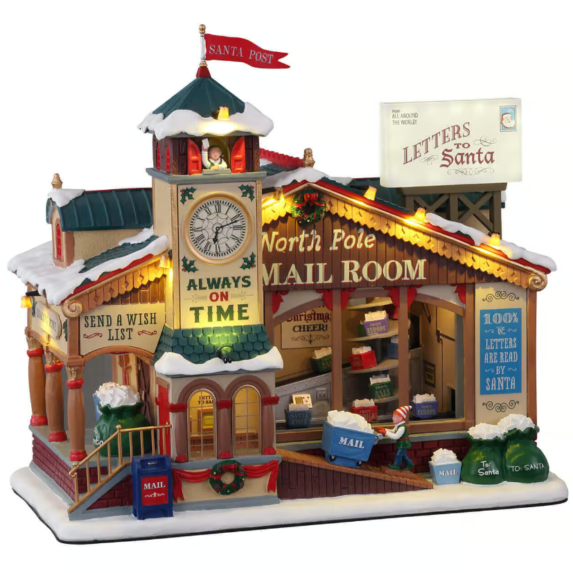 Lemax North Pole Mail Room - Santa's Wonderland Christmas village collectible
