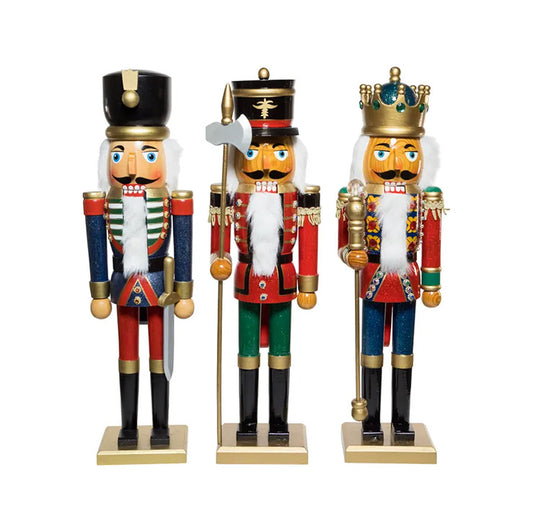 Kurt S. Adler Nutcrackers - King and Soldiers 20" (Set of 3)
