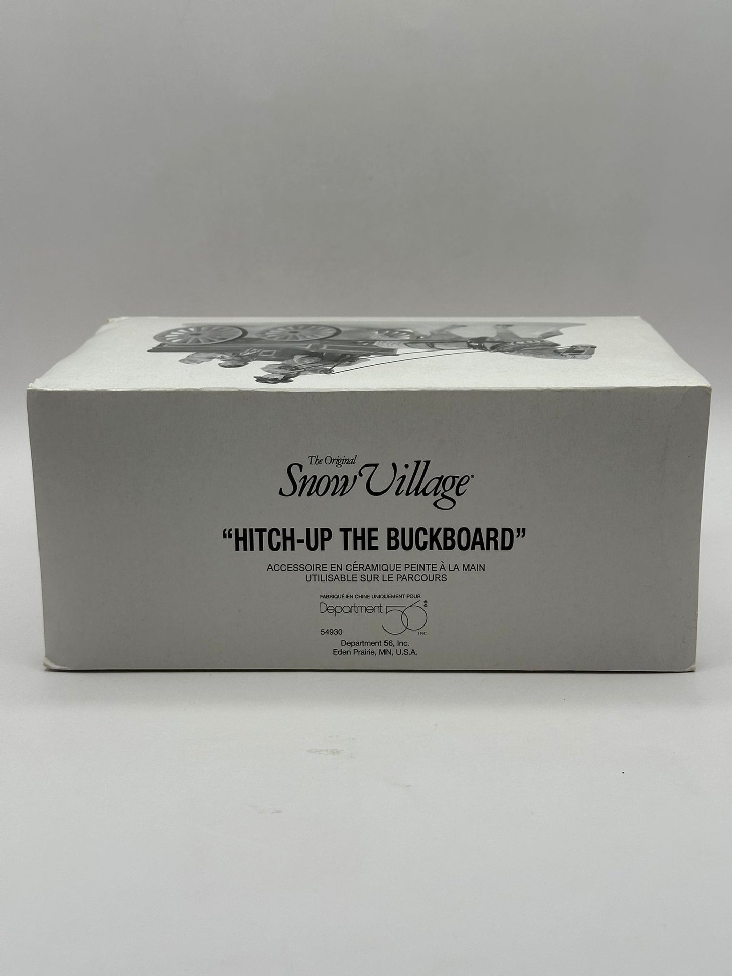 Department 56 - Hitch-Up The Buckboard - Original Snow Village