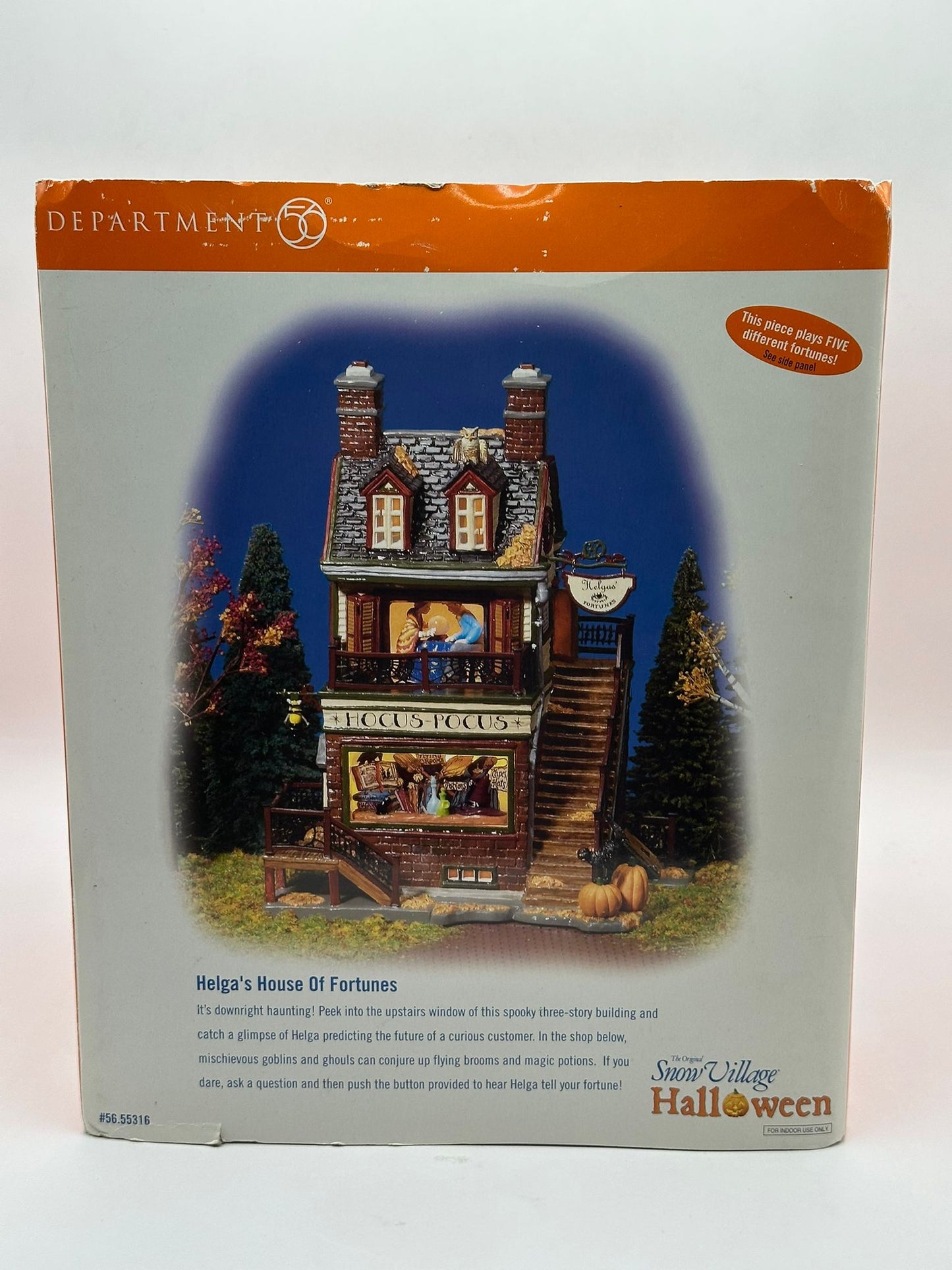 Department 56 - Helga's House of Fortunes - Snow Village Halloween