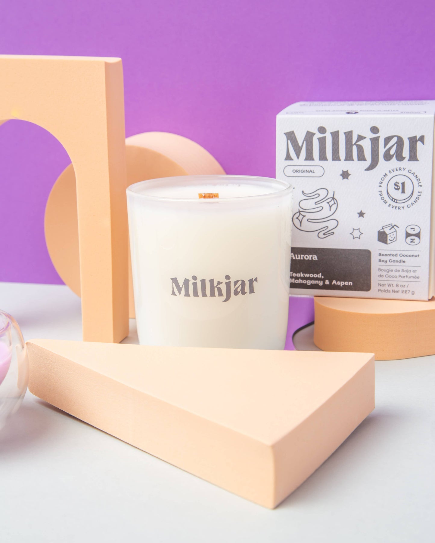 Milk Jar - Aurora - Candle