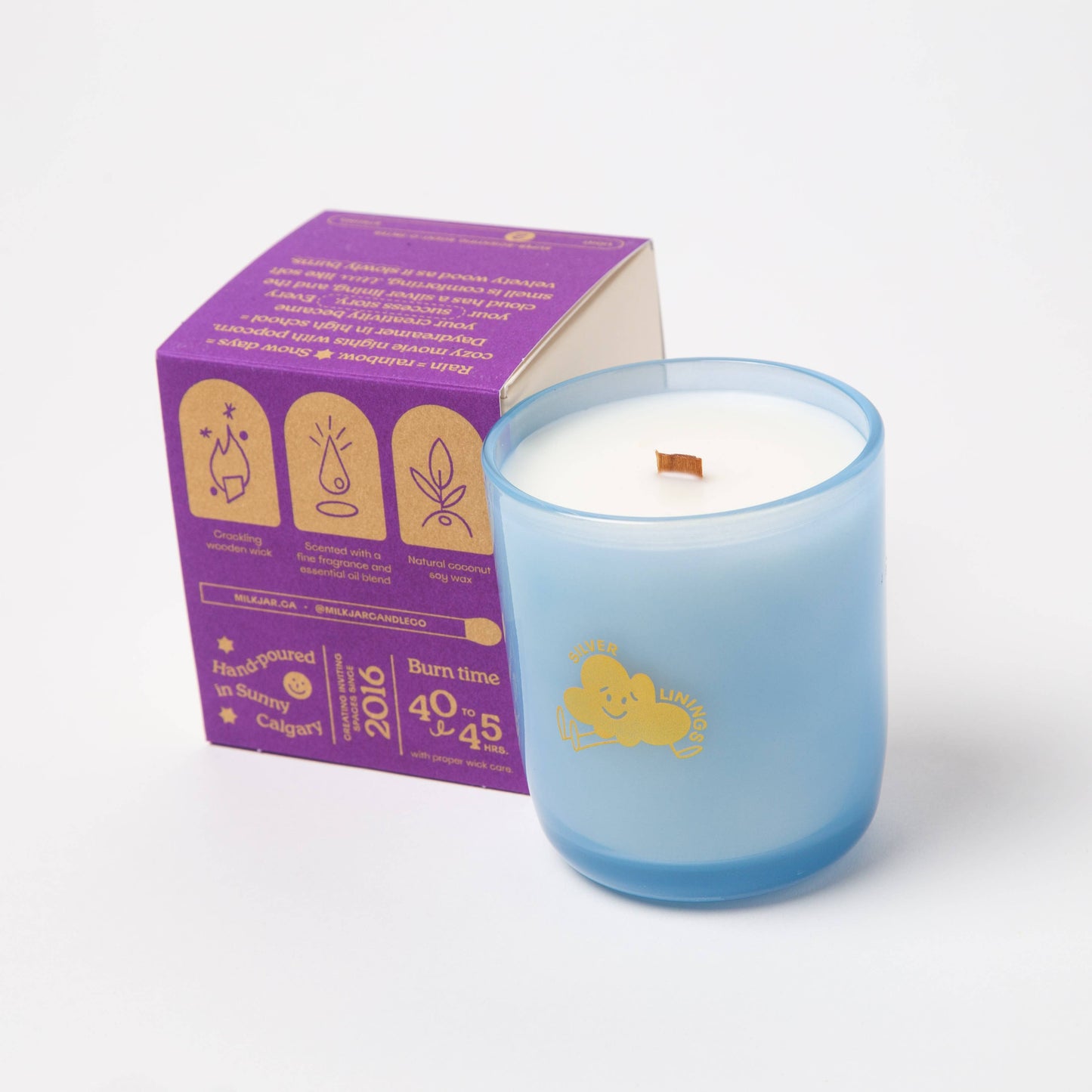 Milk Jar - Silver Linings - Candle