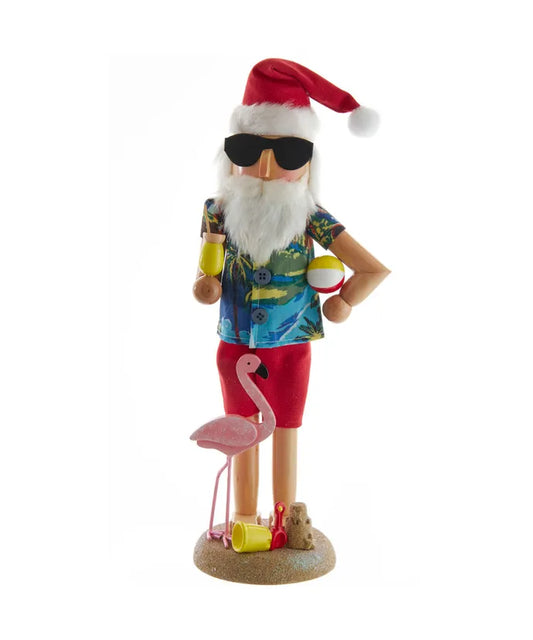 Kurt S. Adler Nutcracker - Wooden Beach Santa Nutcracker 15.5"