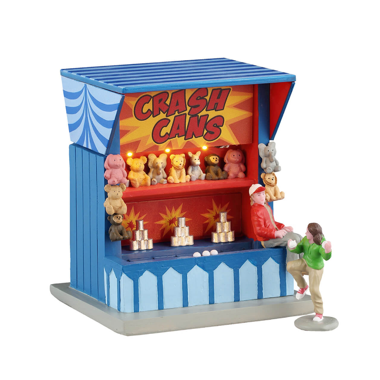 Lemax Crash Cans Game - Christmas village collectible