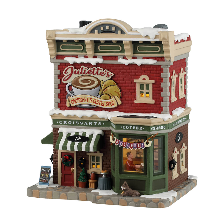 Lemax Juliette's Croissant & Coffee Shop - Christmas village collectible