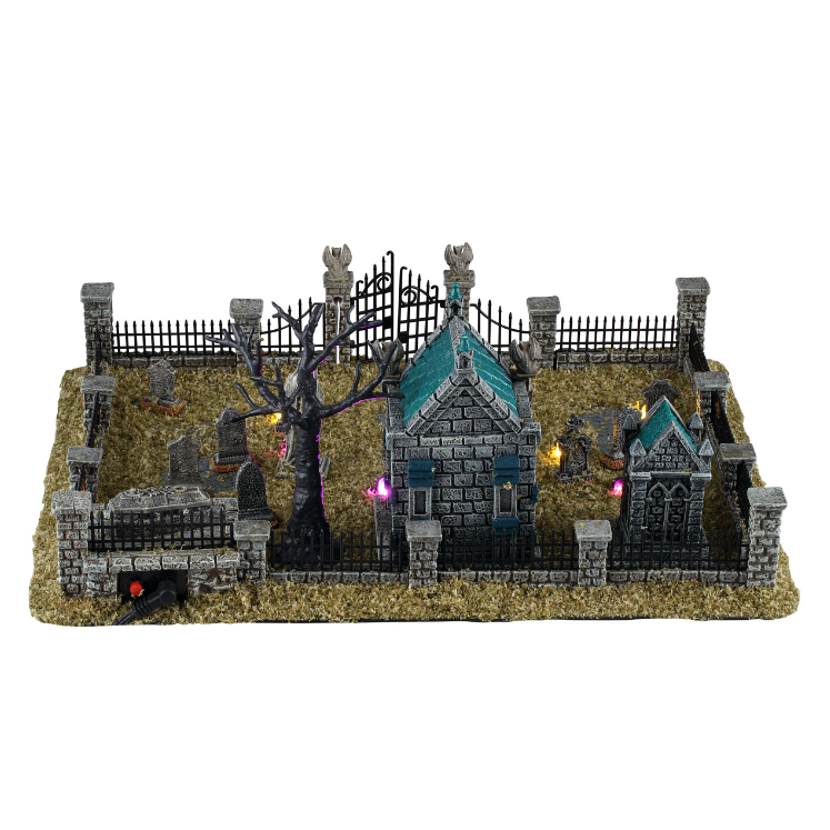Lemax Spooky Town - Misty Crypt Graveyard